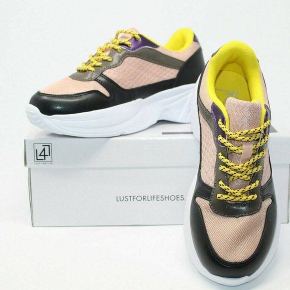 LFL Lust For Life Women's Blush Multi Sneakers - Picture 1 of 12